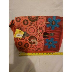 KARMA CIRCLE USA MESSENGER BAG RED